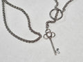 'Hecate' 26.5" Stainless Steel Wheat Chain with Key Pendant