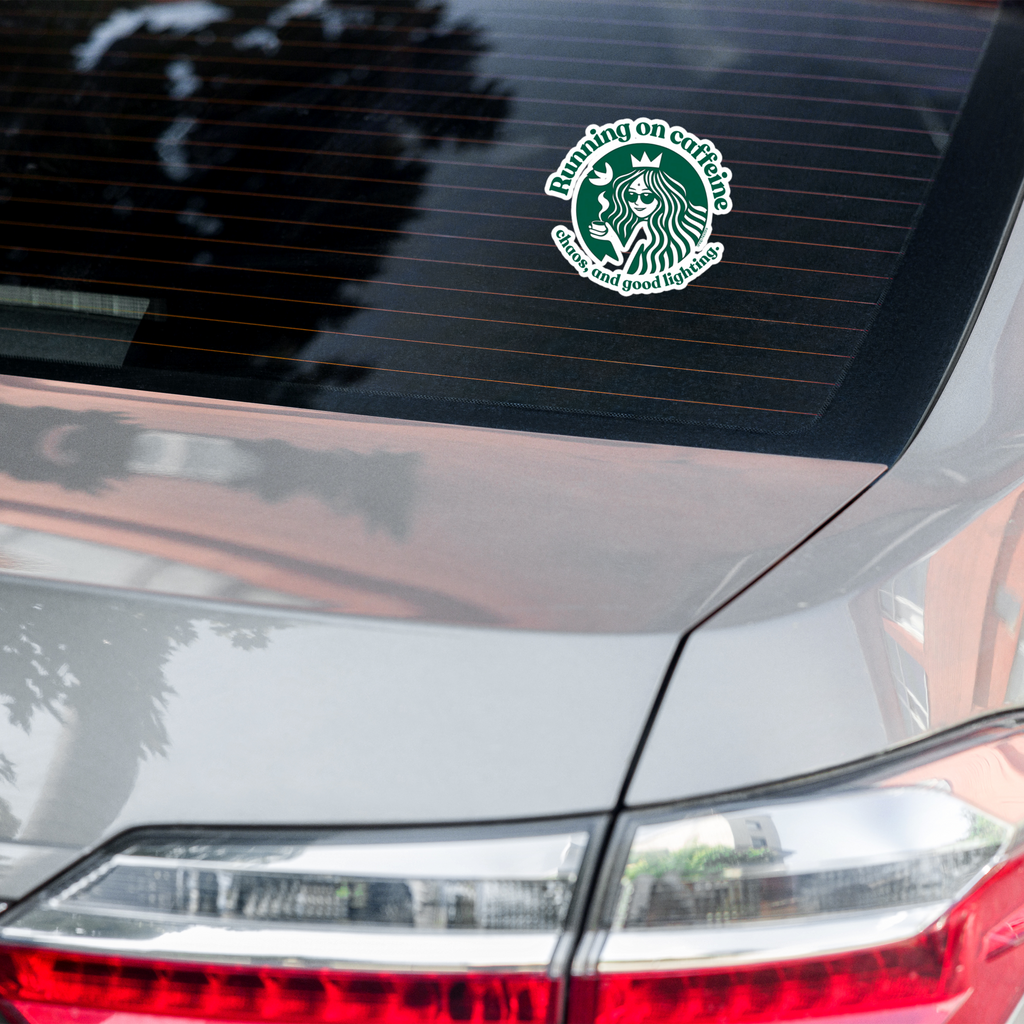 Coffee and Chaos Sticker