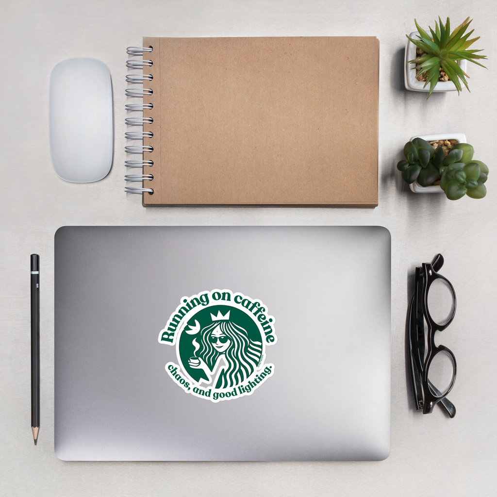 Coffee and Chaos Sticker